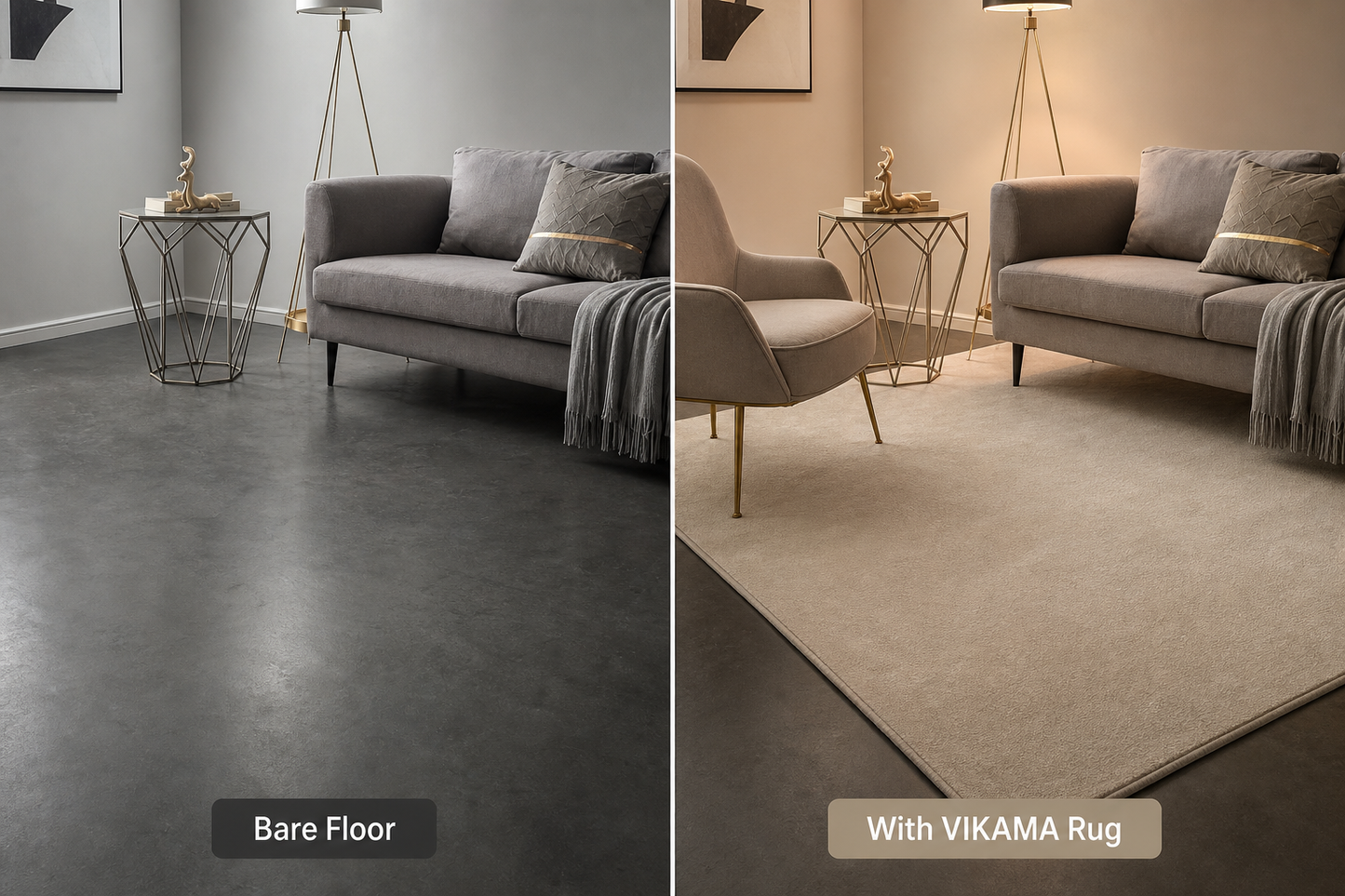VIKAMA Soft Minimalist Rug